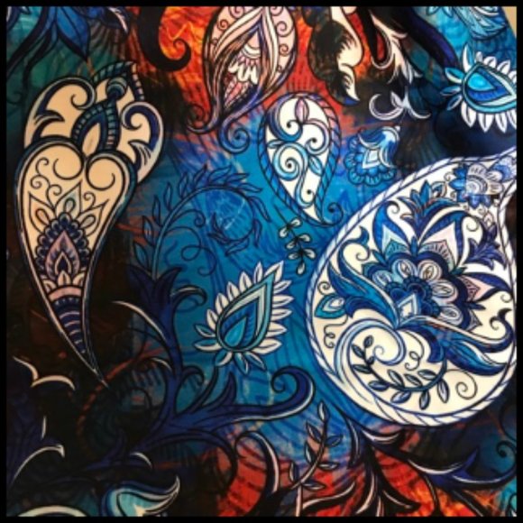 Robert Graham Blue and Brown Paisley Dress Shirt - Picture 4 of 15